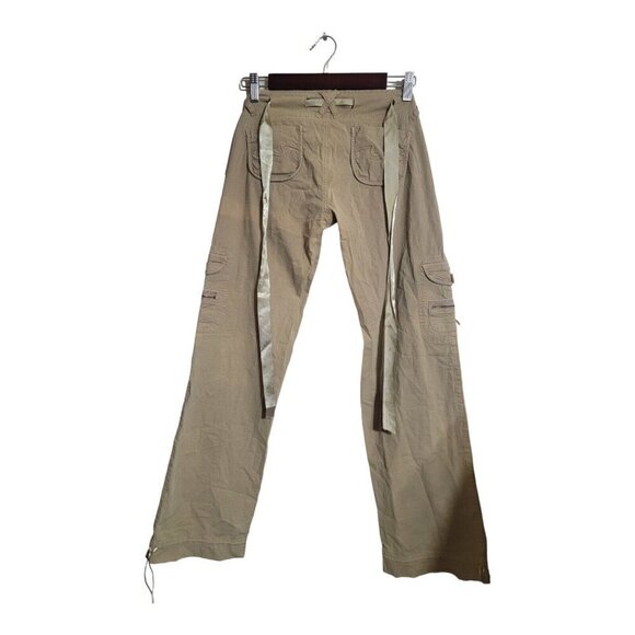 BRUNT Pants Womens Size 29x32 Brown Cargo Utility Workwear Hiking Outdoors - Picture 2 of 16